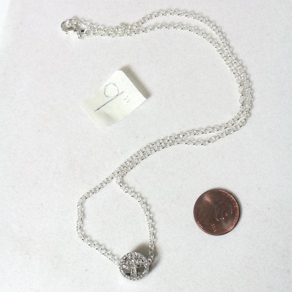 ✟Silver 3D Spinning Miniature Simplistic Cross Religious Pendant Necklace ✟ - Picture 6 of 7